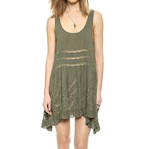 Free People Voile and Lace Trapeze Slip